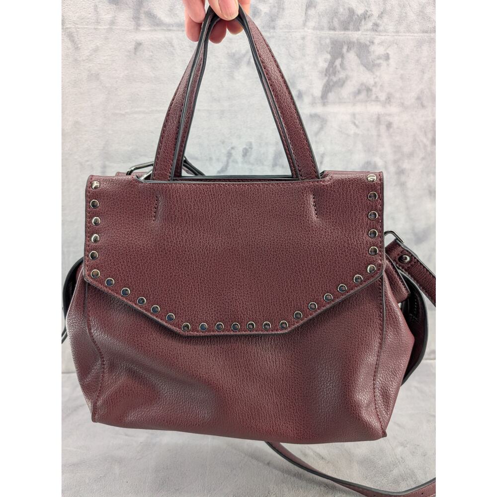 Urban Expressions Certified Vegan Handbag Purse Crossbody removable strap Maroon